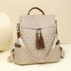 Large Capacity Women Backpack Korean Style Nylon Solid Color Casual Travel Backpack Shoulder Bag Versatile Daypack For Female