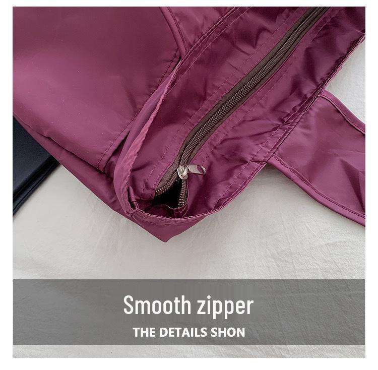 European-American Fashion Large Capacity Travel Bag - Solid Color, Nylon, Handheld or Shoulder Style for Women