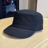 New European and American Style Solid Color Casual Flat Top Hat Simple Fan Washed Cloth Men's Hat Four Seasons Fashionable Breathable Men's Hat