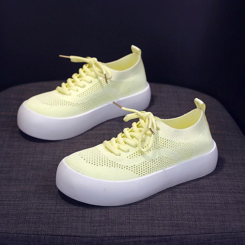 Women's Breathable Slimming Knit High-Top Sock Shoes - Spring/Summer 2025 Casual Sports Slip-On