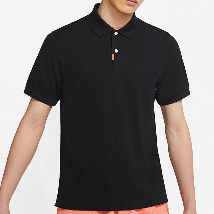 Nike Training Sports Casual Short Sleeve Polo Shirt Men Tops Black DB3264-010