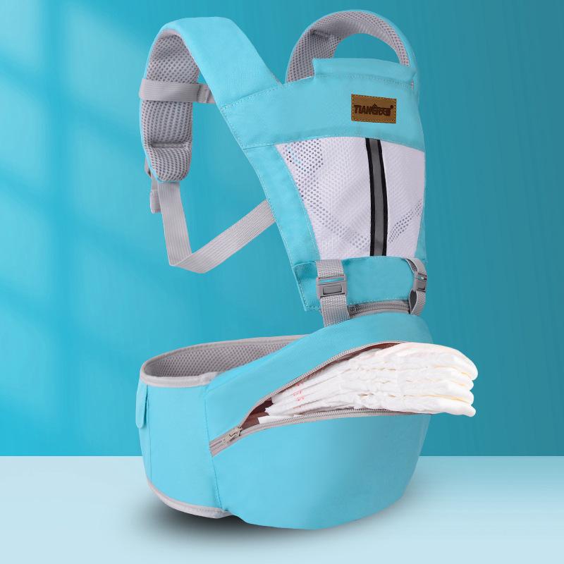 Breathable Summer Baby Carrier Waist Stool Mesh Sling for Infants and Toddlers