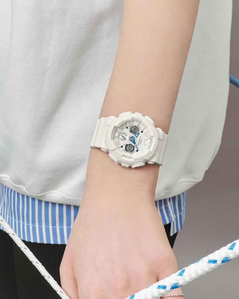 Casio G-Shock Watch (Official Japanese Product) Made with Environmentally Friendly Materials, GMA-S120SA-7A2JF, Women's, White