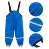 Breathable Kids Rain Pants Waterproof PU Overalls for Spring Outdoor