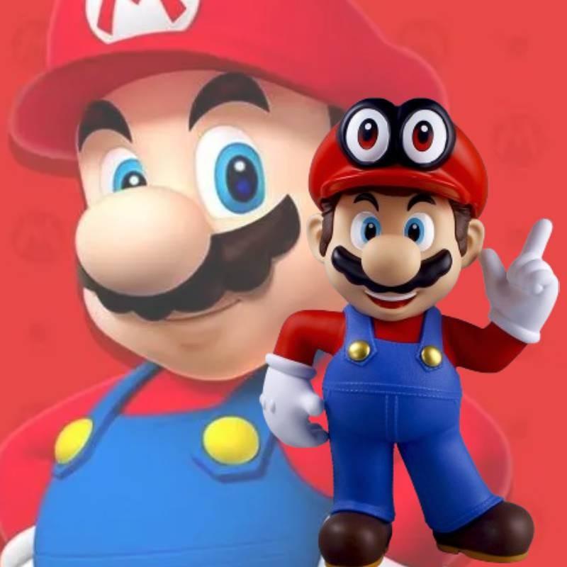 Large Mario Super Mario Toy Figure Pvc Home Decor Collectible Display 27x38cm