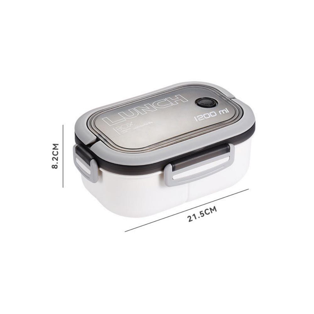1200ml Lunch Box Bouble-layer Bento Lunch Box With Spoon Fork Portable Kid Bento Box with Compartments For Office Camping School