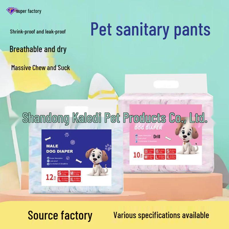 

Large Female Dog Diapers - Pet Menstrual Pants for Puppies Male S 10pcs