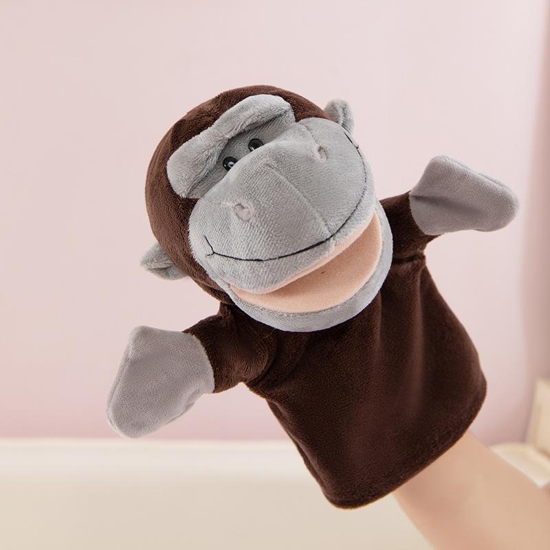 Hand Puppet Toy Animal Hand Soothing Doll Show Lion Can Open Mouth Animal Doll Kindergarten Lecture Props