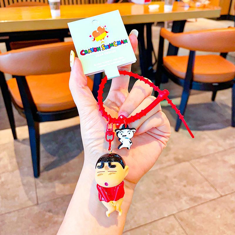 Adorable Crayon Shin-chan Pvc Alloy Keychain Cute Cartoon Pendant For Gifts And Accessories