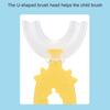 U-Shape Children Toothbrush Cow Design Silicone Bright Colored Newborn Toothbrush for Home