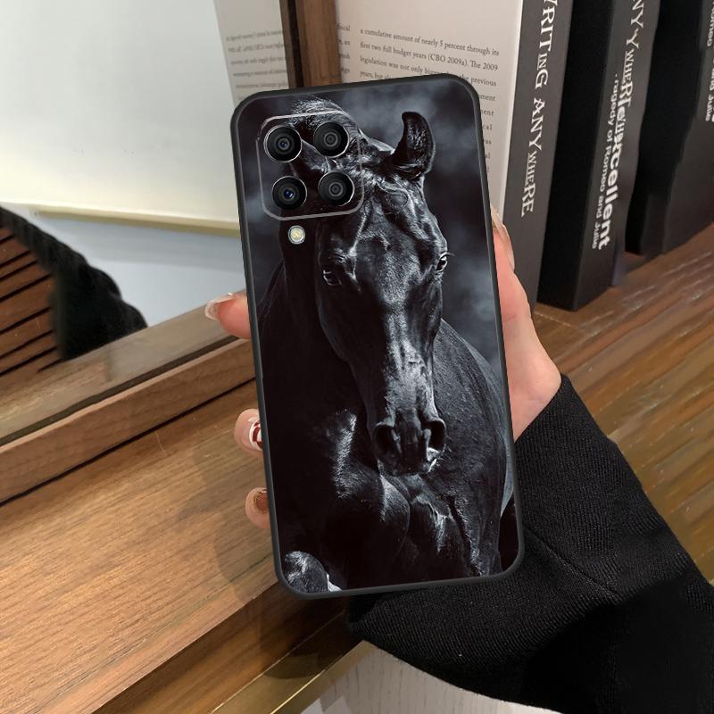 

Beautiful Black Horse Case For Samsung Galaxy M31 M21 M11 M20 M23 M54 M14 M34 M13 M52 M32 M12 M16 M36 M56 M15 M55 Samsung M52 5G