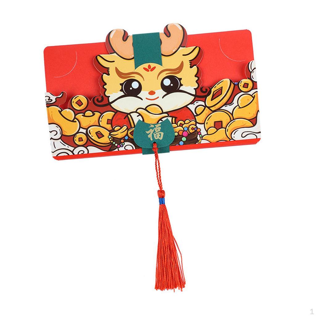 Chinese Year Red Envelope Hong Bao Folding Packets Gifts Wishes Pockets