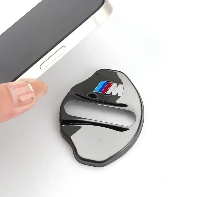 4pcs Car Styling Door Lock Cover Stainless Steel Auto Door Latch Trim Sticker For BMW Series 3 G20 Series 2 G42 iX-xDrive50