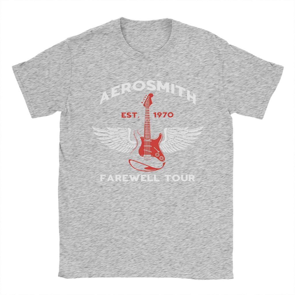 Aerosmith Tour T-Shirt Herren Lustiges 100% Baumwolle T-Shirt Rundhals Kurzarm T-Shirt Geburtstagsgeschenk Kleidung