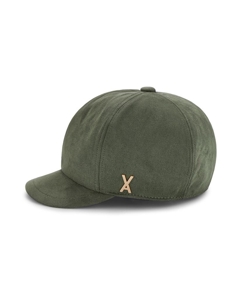 Bajal Va Studded Easy Fit Newsboy Cap Khaki