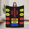 Knight Rider Knight Industries 2000 Kitt Knitted Blanket David Hasselhoff Wool Throw Blanket Sofa Rug Piece Soft Warm Breathable