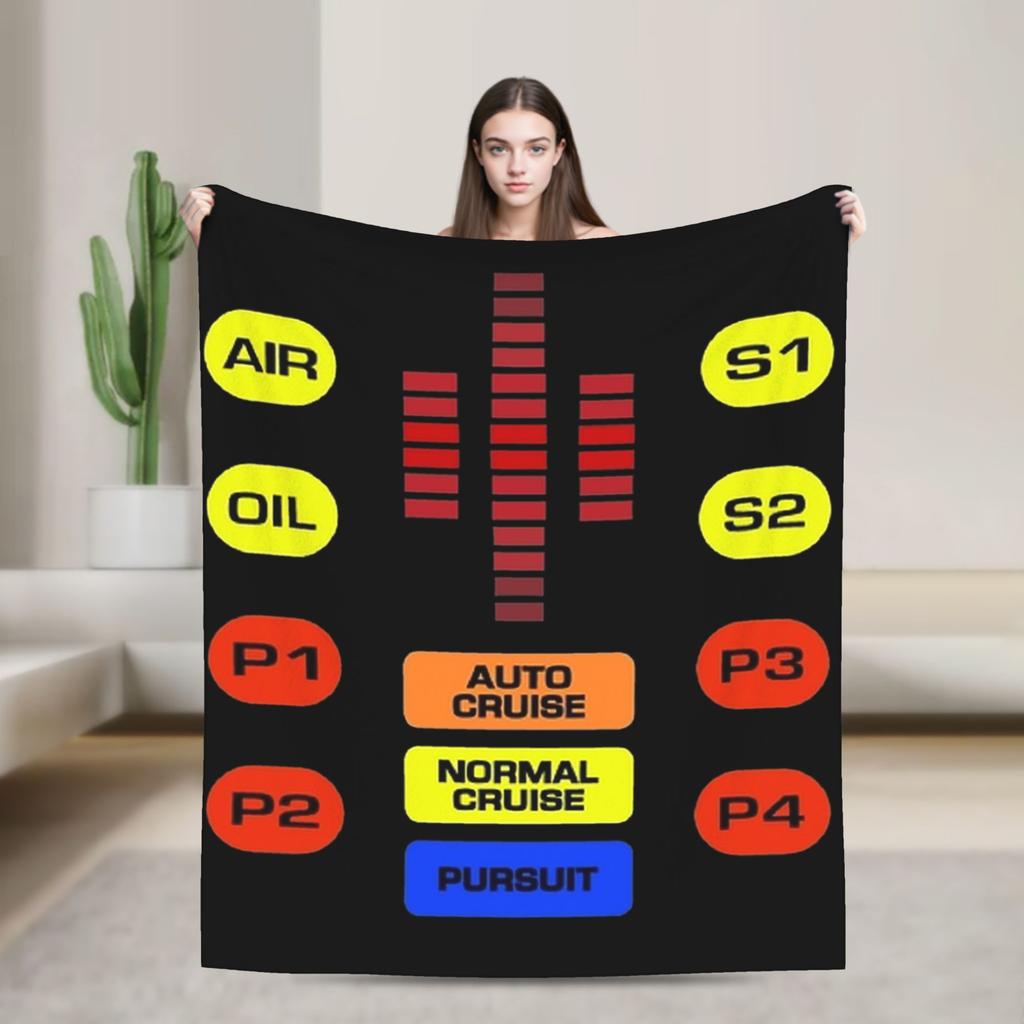 Knight Rider Knight Industries 2000 Kitt Knitted Blanket David Hasselhoff Wool Throw Blanket Sofa Rug Piece Soft Warm Breathable