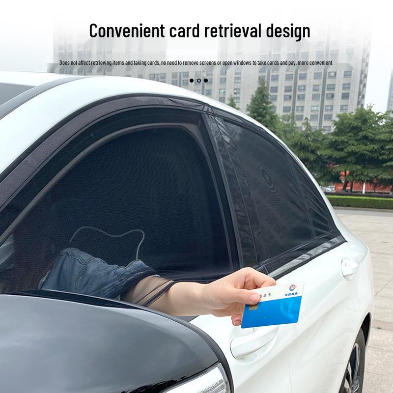 Car Mosquito Net Screen: Heat Insulation, Sun Shade, Ventilation for Self-Driving Tours Car Radiator Net белый