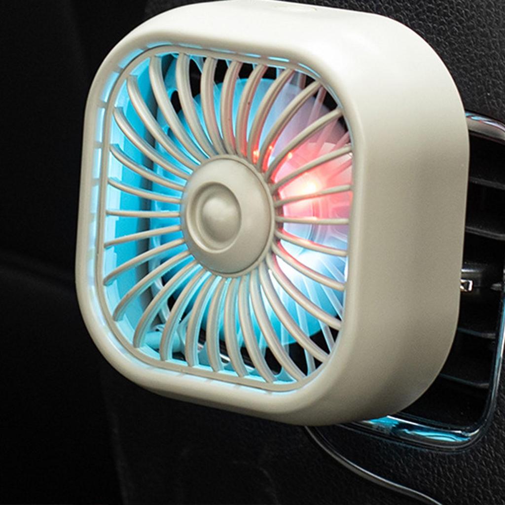 Small Car Summer Fan 3 Speeds Adjustable Mini Portable Fan for Truck RV Car Accessories