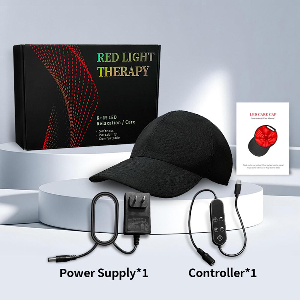 Red Light Therapy Cap Hat for Hair Care Home Use 180LEDs Near Infrared 660nm 850nm 940nm Treatment Helmet for Hair Growth