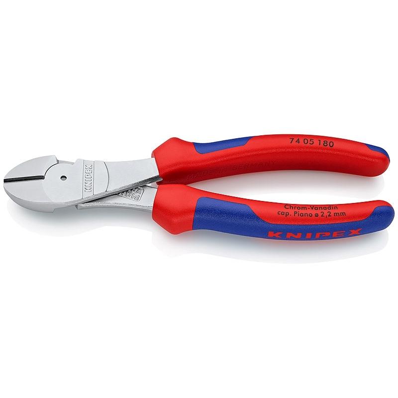 

Боковые фрезы Knipex Сверхмощные 180 мм Хромированные ручки 2-comp