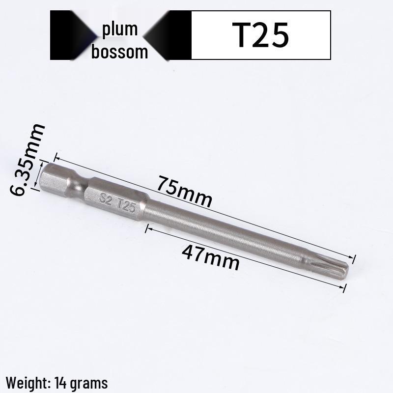 Magnetic Plum Blossom Screwdriver Replacement Bits T15 T20 T25 T30