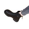 Chelsea Soft Leather Single Boots Women's Autumn 2025 Winter New British Style Velvet Warm Thick-soled Thin Martin Boots Women