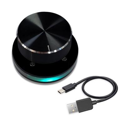 Plugs and Play Customizable USB Volumes Knob Multimedia Volumes Knob USB Sound Controls With Mute Function ARGB Lighting