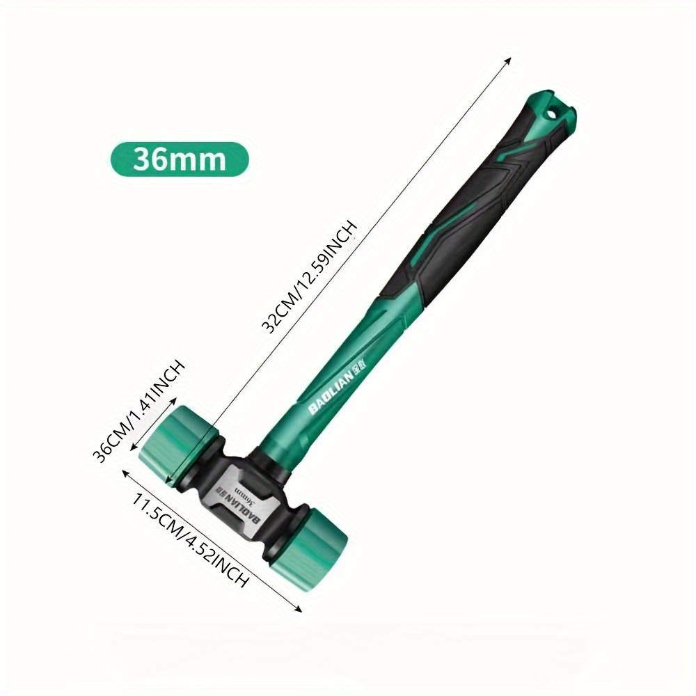 Rubber Installation Hammer, Plastic Handle, Metal Solid Hammer, Labor-saving Rubber Striking Tool, 27mm, 36mm, 43mm Size Hammer Heads