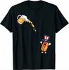Hotdog Beer Chug Funny Uncle Sam Hotdog Beer 4th Of July T Shirt
