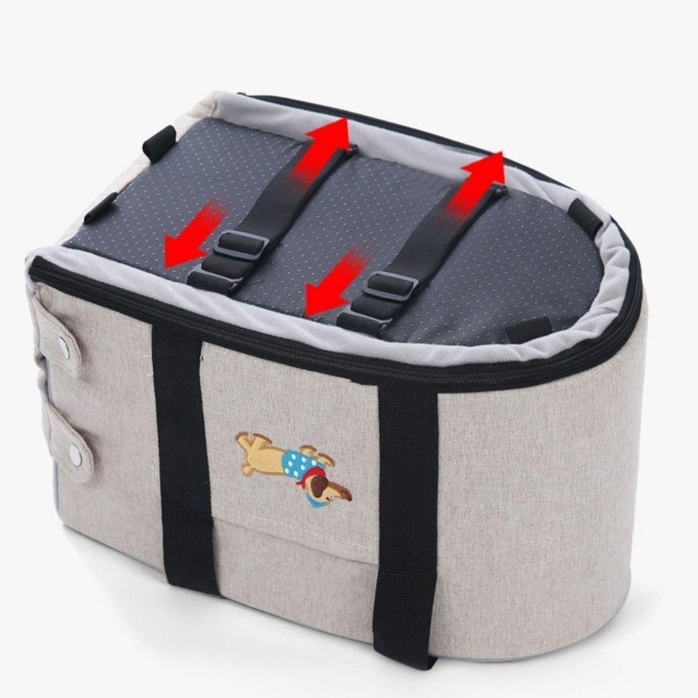 Cute Puppy Car Seat Large Capacity Comfortable Pet Central Control Car Seat Soft with Safety Leash Pet Booster Seat