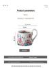Large Capacity Hand-Painted Cartoon Flower Ceramic Mug - Souvenir Coffee & Water Cup