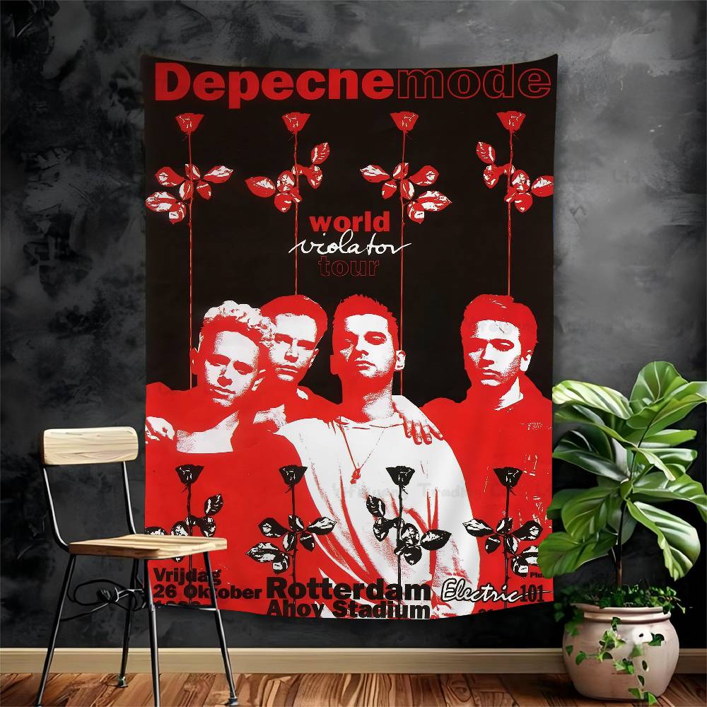 Band DDEPECHE MMODE Cool Chart Tapestry For Living Room Home Dorm Decor Art Home Decor