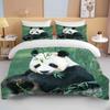 10 sizes CutePanda Bedding 3 Piece Set king size double bed bedding set microfiber or polyester duvet cover set  bedroom bed set