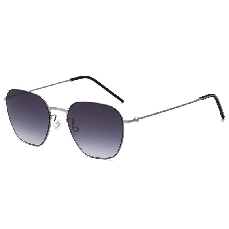 Linde Men s Pure Titanium Sunglasses - HD UV Protection, Large Frame, Slimming High-End Design