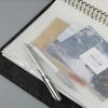 Convenient Clear PVC A5 A6 A7 Binder Pockets Clear Zipper Folders For 6-Ring Notebook Binder Files Reports Binder