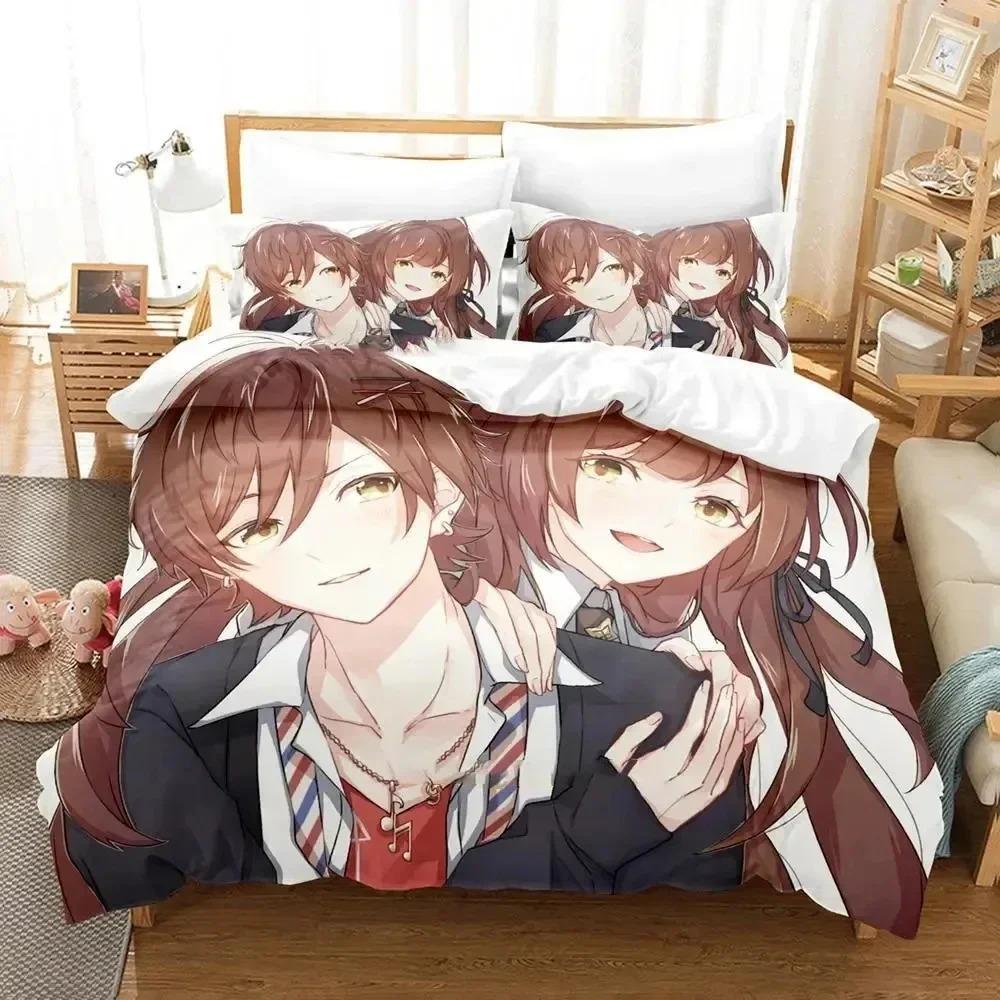 

Vibrant Comfortable 3D Print Anime Game Collar X Malice Bed Size Boys Adult king Queen Quilt Comforter Comforter (quilt)-EU Single(135*200cm)3pcs