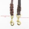 Genuine Cowhide Leather Dog Leash for Golden Retrievers & German Shepherds - Durable Walking Rope