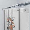 Boho Fox Shower Curtain Farmhouse Bathroom Decor Woodland Animal Shower Liner Nature Forest Shower Curtain Set