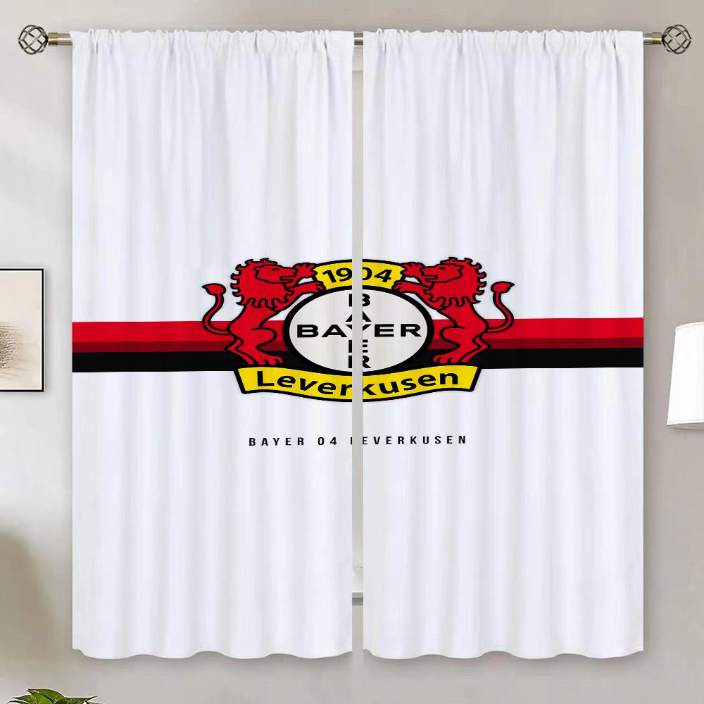 

Bayer 04 Leverkusen Шторы затемняющие шторы 100% Шторы для гостиной 2 шт Бесплатная доставка Современные жалюзи для украшения дома W50xH70cmx2pcs-CL