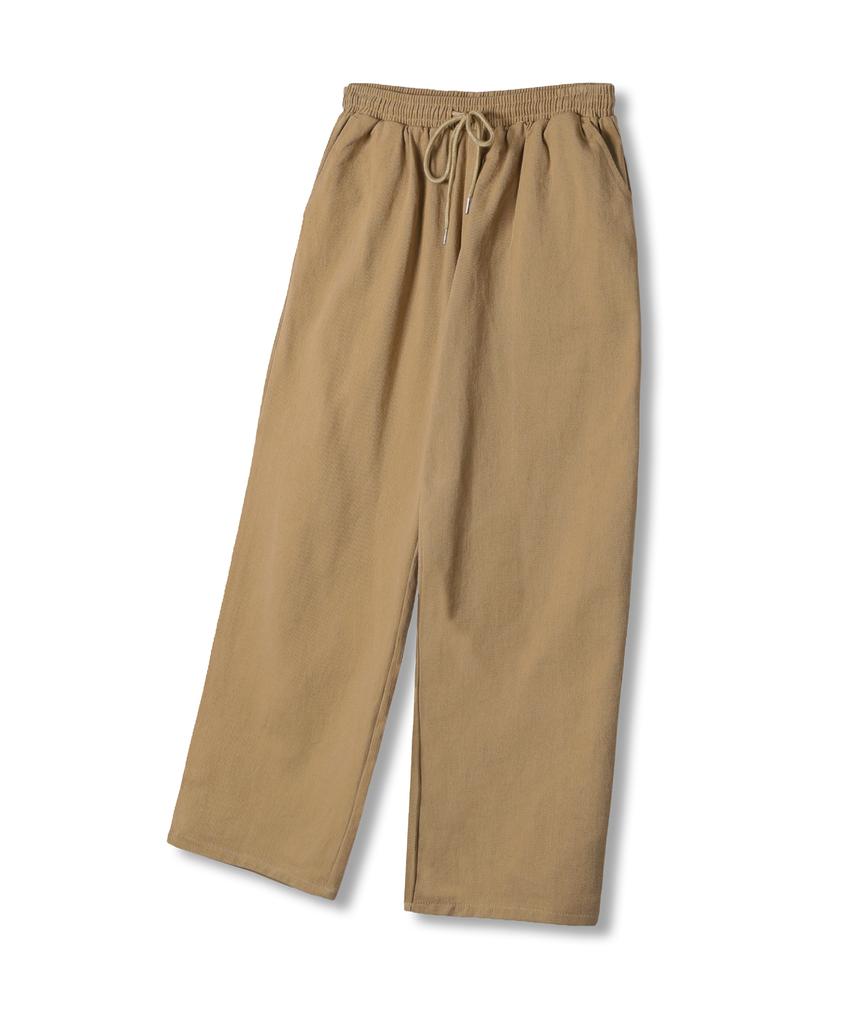 NP STUDIO Cotton Tapered Wide Elastic Waist Chino Pants 4 Colors