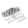23Pcs Set 3 8in Oil Drain Sump Screw Sleeve Wrench Removal Kit Car Repairing Tool