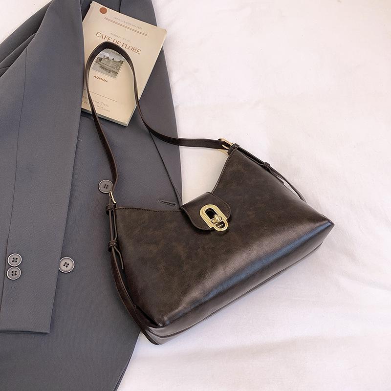 Damen Herbst 2025 Vielseitige Tasche: Schlichtes Schulter- & Umhänge-Unterarm-Design