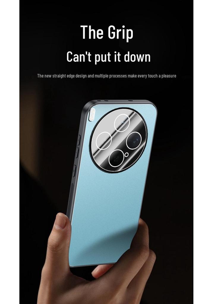 VIVO X300s Frosted Metal Phone Case with Built-in Lens for X200/S/Pro/Ultra/X100/X90