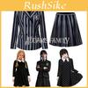 Wednesday Addams High Quality School Uniform Dress Cosplay Costume For Kids