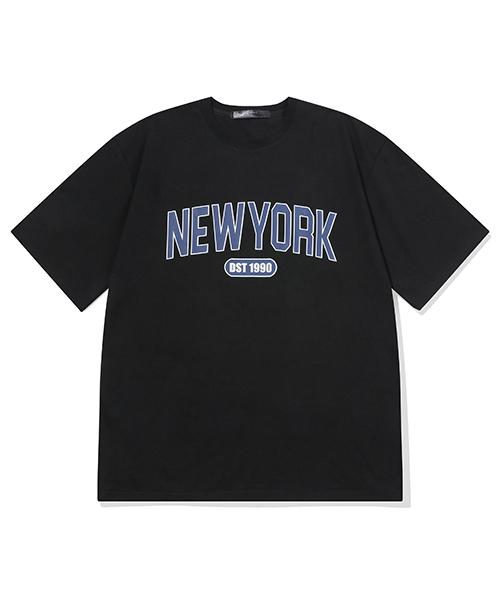 CRISCELO New York Old School T-Shirt Nv_Black 20S Oversized Fit