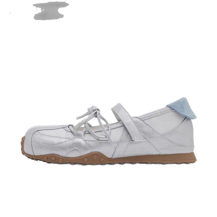 Cowhide version~ Casual shoes 4.5cm thick-soled heightening shallow mouth Mary Jane shoes women's commuter shoes 2025 new