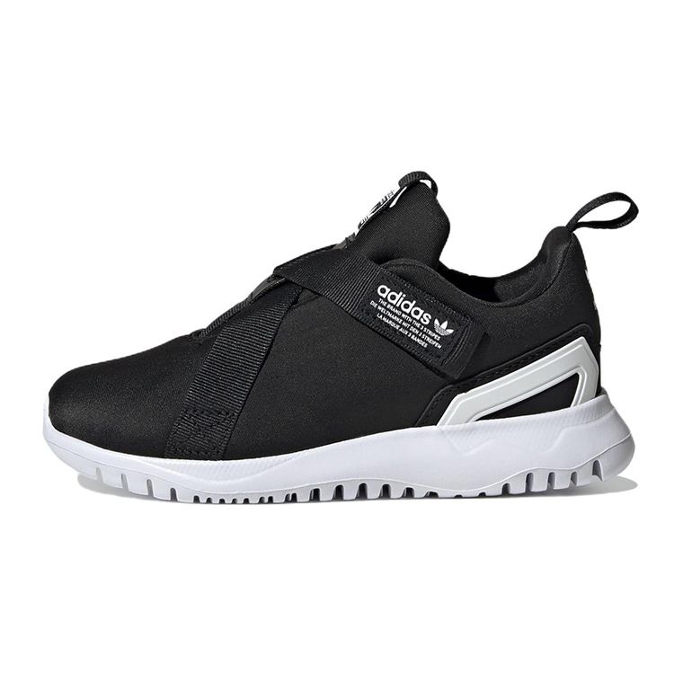 Adidas Originals Flex Series 2.0 Low Top Sports Casual Shoes Kids Sneakers Black White HQ6063