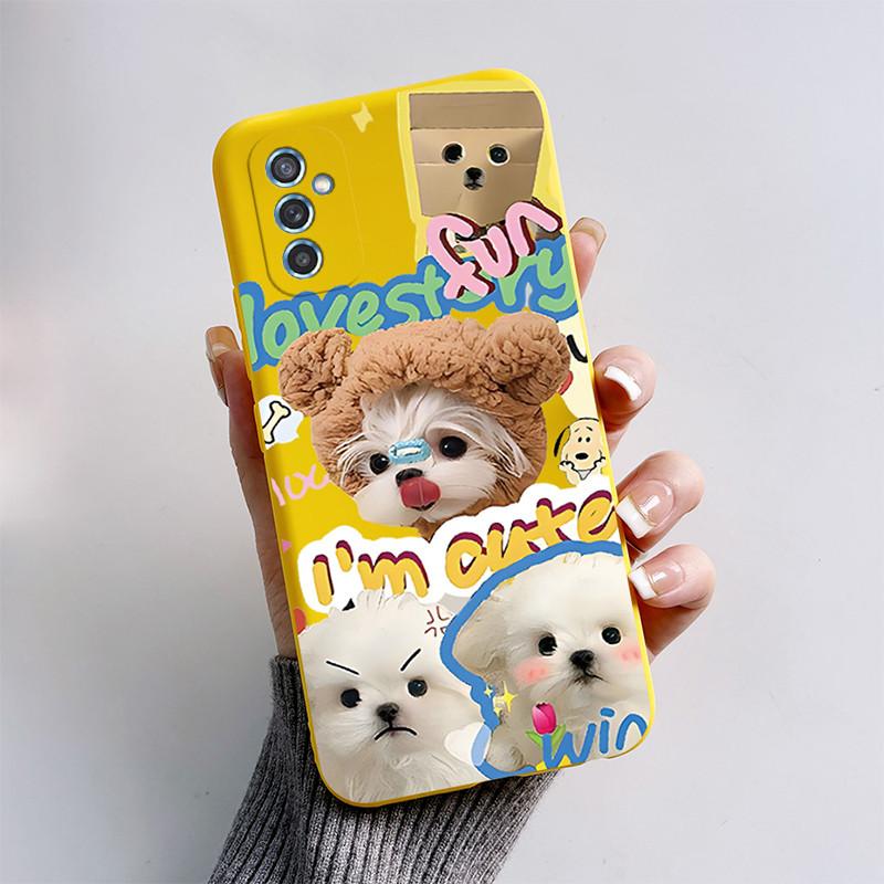 For Samsung Galaxy M52 5G Case Galaxy M23 Cute Cartoon Soft Silicone Phone Cases For Samsung M52 M23 Cover M52 5G Fundas Bumper