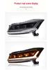 08-13 Accord Headlight Assembly LED DRL Devil Eye with Sequential Turn Signal
